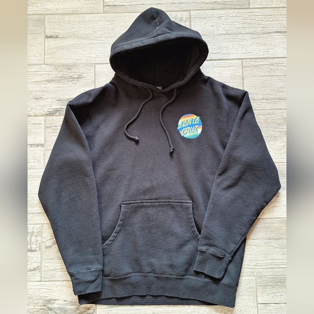 Santa Cruz Skateboards Black Zarape Hoodie.